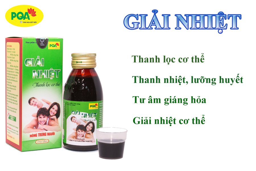 pqa giải nhiệt điều trị nóng trong người