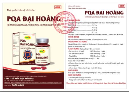 PQA Đại Hoàng Viên Nang 100 viên - Ảnh 2