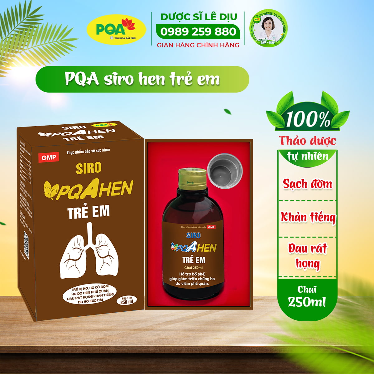 Siro PQA Hen Trẻ Em