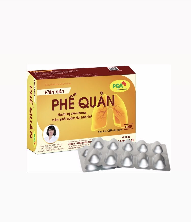 Viên nén Phế Quản PQA 60 viên