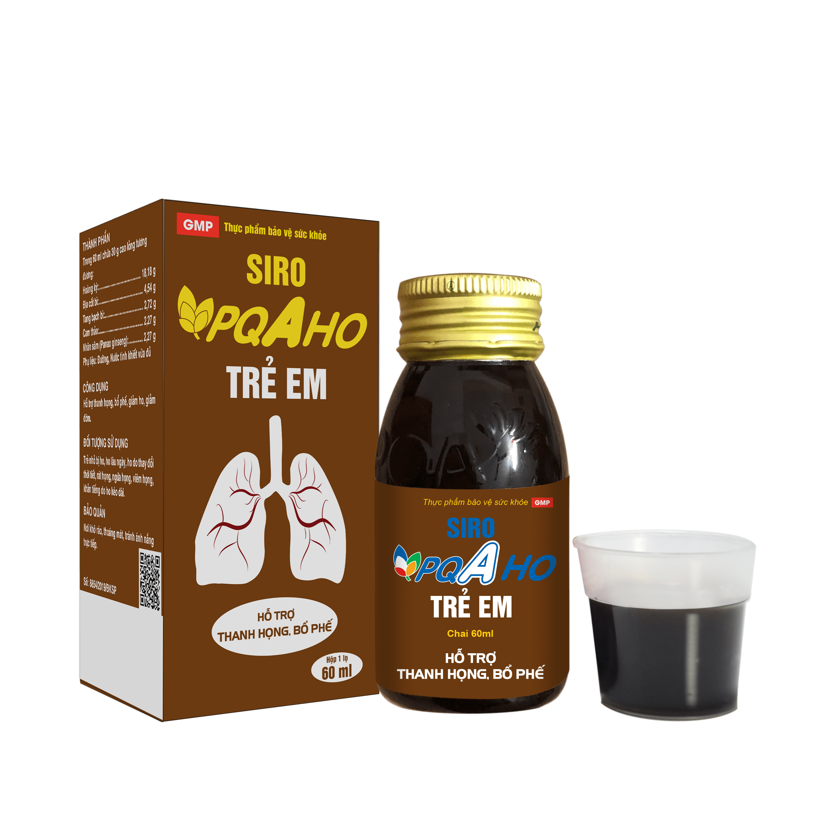 Siro PQA Ho trẻ em (60ml)