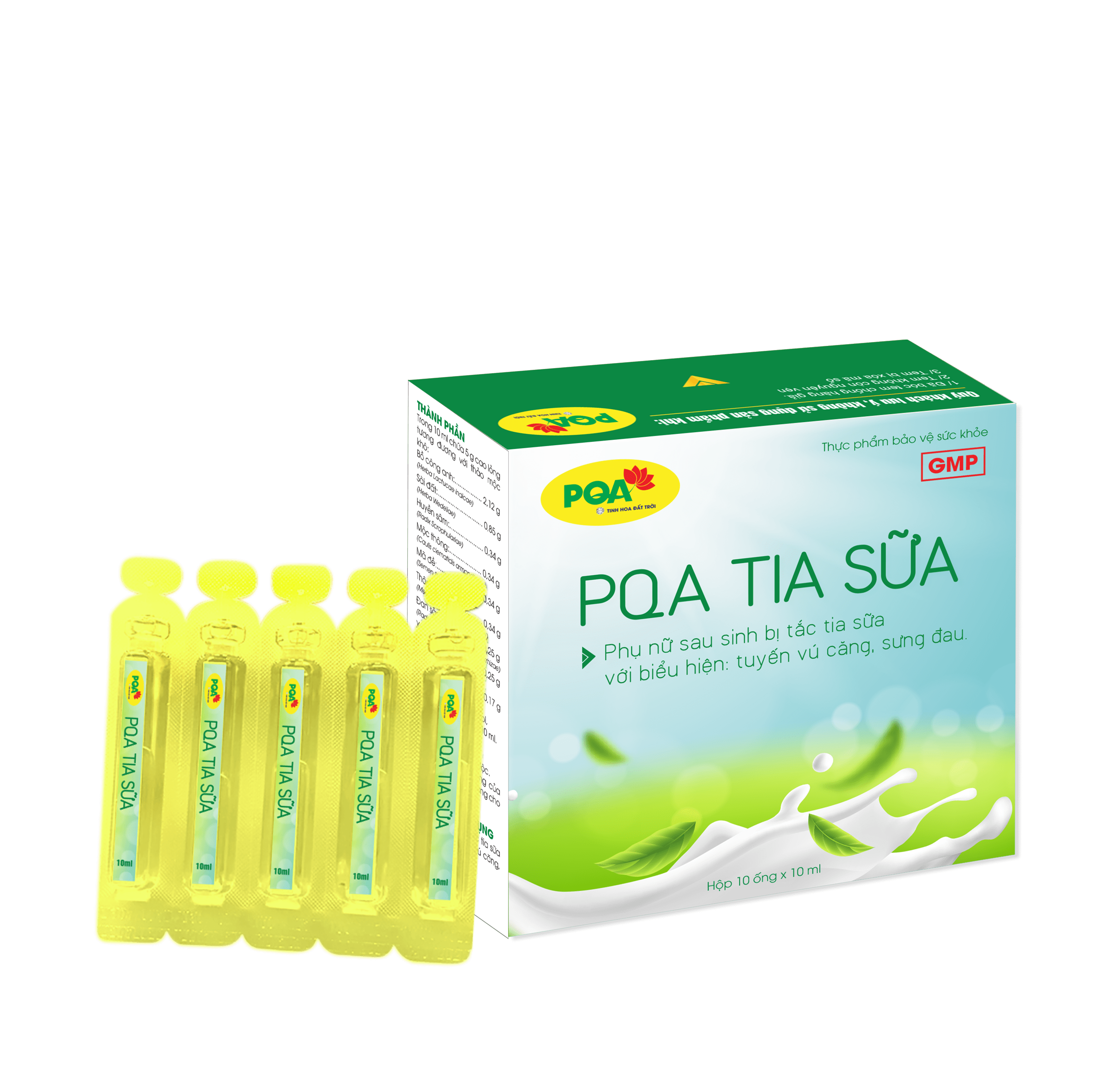 PQA Tia sữa 10 ống