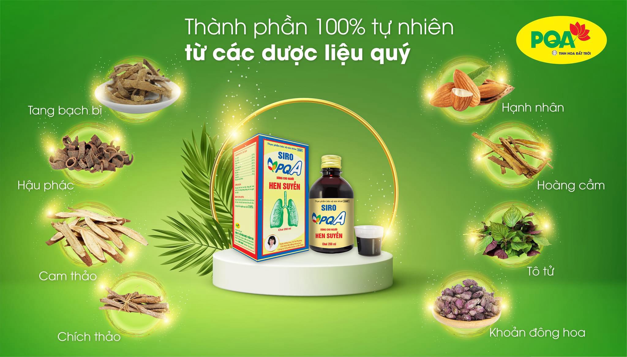 Thành phần của Siro PQA hen suyễn